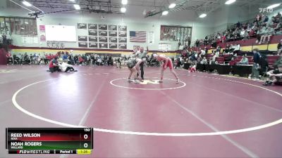 150 lbs Quarterfinal - Reed Wilson, NIXA vs Noah Rogers, WILLARD