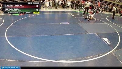 64 lbs Cons. Round 1 - Treyden Rigby, Wasatch Wrestling Club vs Tucker Clawson, Zion Thunder Wrestling Club