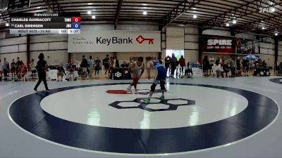 74 kg Champ. Round 3 - Charles Darracott, Tar Heel Wrestling Club vs Cael Swensen, Jackrabbit Wrestling Club