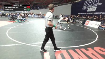 4A Boys 138 lbs Semifinal - Greg Hall, St. Helens Boys vs Leonardo Michel, Stayton Boys