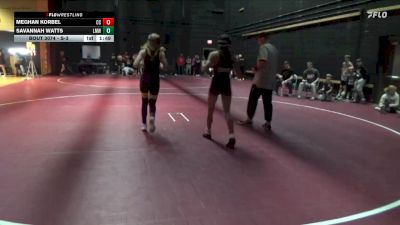 S-3 lbs Semifinal - Meghan Korbel, Charles City vs Savannah Watts, LMWC