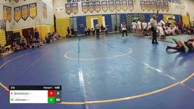 215 lbs Round 5 (8 Team) - Miles Johnsen, Black Hive vs Kenneth Balladares, Cypress Creek