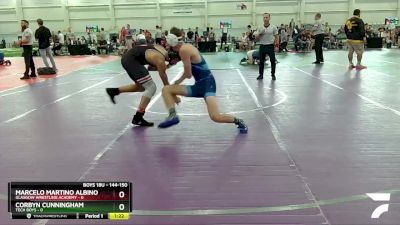 144-150 lbs Round 3 - Marcelo Martino Albino, Glasgow Wrestling Academy vs Corbyn Cunningham, Tech Boys