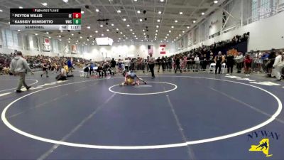 85 lbs Semifinal - Kassidy Benedetto, WRCL Wrestling Club vs Peyton Willis, Brawler Elite