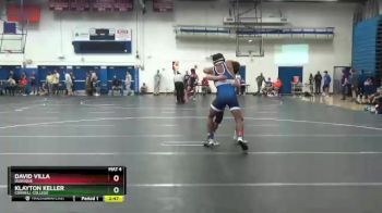 149 lbs Cons. Round 2 - David Villa, Dubuque vs Klayton Keller, Cornell College