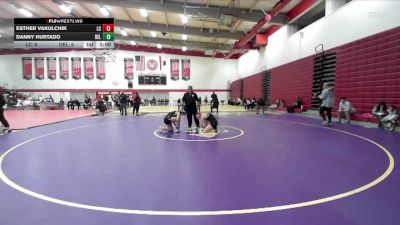 131 lbs Round 3 (3 Team) - Esther Vakulchik, Lassen College vs Danny Hurtado, San Joaquin Delta College