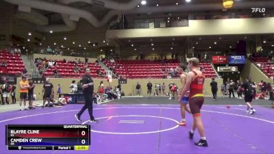 175 lbs Quarterfinal - Blayre Cline, KS vs Camden Crew, OK