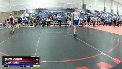 120 lbs Champ. Round 2 - Cooper Lavender, OH vs Mason Haines, MI