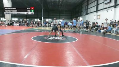 132 lbs Allday - Bryan Gomez, RED LION WRESTLING CLUB vs Kenton Wesby, WILLIAMSBURG WRESTLING CLUB