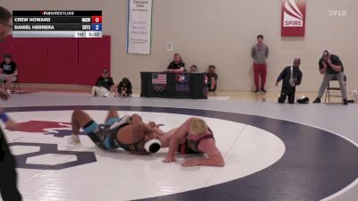 125 Final kg Champ. Round 2 - Crew Howard, Nebraska Golden Eagles Wrestling Club vs Daniel Herrera, Cyclone Regional Training Center C-RTC