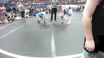 88 lbs Rr Rnd 3 - Kaydence Langford, ARDMORE TAKEDOWN CLUB vs Devyn Vincent, Lions Wrestling Academy