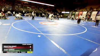 175 Class 1 lbs Champ. Round 1 - Braxton Ernst, Lafayette County vs Gage Nabert, Central (New Madrid County)