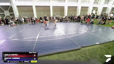 100 lbs Semifinal - Jaelle Cortez, CA vs Bertha Cabrera, NV