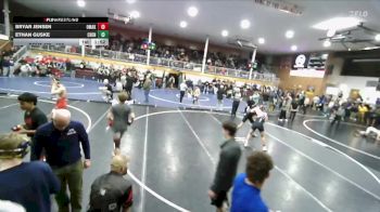 150 lbs Cons. Round 3 - Ethan Guske, Cheney vs Bryar Jensen, Omak