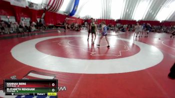 100 lbs Round 2 (6 Team) - Hannah Berg, Team Blue vs Elizabeth Renshaw, Team Red