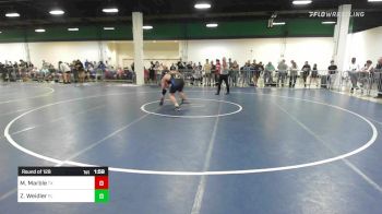 182 lbs Round Of 128 - Masyn Marble, TX vs Zach Weidler, FL