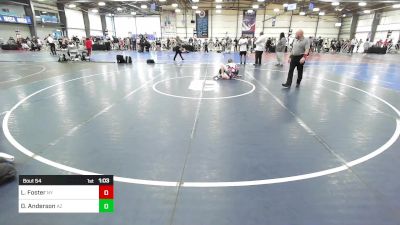 100 lbs Round Of 64 - Layne Foster, NY vs Dylan Anderson, AZ