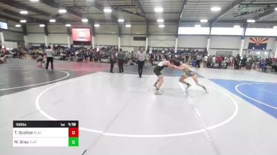 156 lbs Semifinal - Trey Scalise, BlackCat WC vs Noah Gray, Olathe