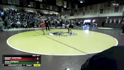 144 lbs Champ. Round 2 - Ryan Espiritu, Vacaville vs Grant Martinez, Folsom