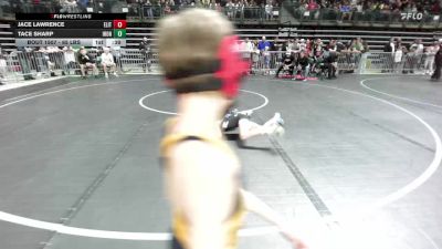 65 lbs Round Of 32 - Jace Lawrence, Elite NJ vs Tace Sharp, Iron Horse