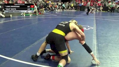 1A-132 lbs Champ. Round 2 - Luke Zwanziger, Nashua-Plainfield vs Riley Watts, Lawton-Bronson