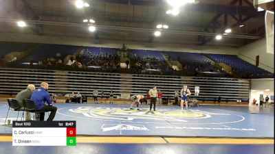 197 lbs Round Of 16 - Cole Carlucci, Unattached-Iowa State vs Thomas Dineen, South Dakota State