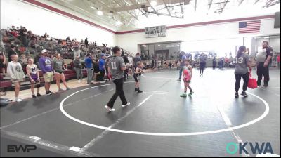 49 lbs Quarterfinal - Cash Scott, Cowboy Wrestling Club vs Kooper Bass, Kingfisher YellowJackets