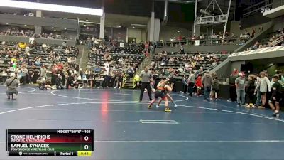 103 lbs Quarterfinal - Samuel Synacek, Powerhouse Wrestling Club vs Stone Helmrichs, Immortal Athletics WC