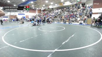 144 lbs Champ. Round 3 - Hunter McCuistion, Rim Of The World vs Caleb Benevides, Brawley Union