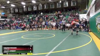 120 lbs Champ. Round 2 - Colyn Limbert, BUCKEYE vs COLTON RHOADS, LOUISVILLE