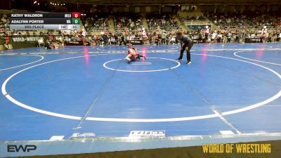 66 lbs 3rd Place - Kathy Waldron, Milo Wrestling Club vs Adalynn Porter, Willard Youth Wrestling