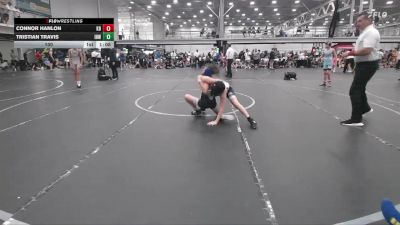 100 lbs Round 3 (10 Team) - Tristian Travis, Iron Horse White vs Connor Hanlon, Kraken Black