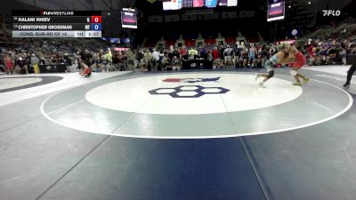 132 lbs Cons. Sub-rd Of 16 - Kalani Khiev, IL vs Christopher Grossman, MT