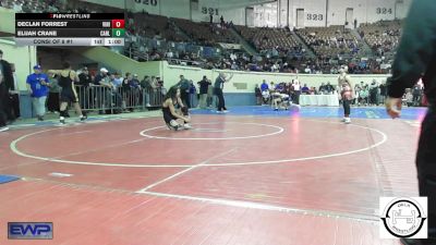 120 lbs Consi Of 8 #1 - Declan Forrest, Vinita Kids Wrestling vs Elijah Crane, Carl Albert