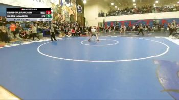 165 lbs Champ. Round 1 - Dasen Howarth, Lapwai vs Keith Gulbrandsen, Moscow