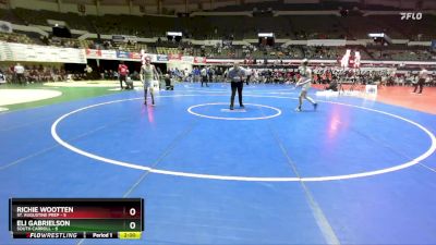 120 lbs Placement (16 Team) - Richie Wootten, St. Augustine Prep vs Eli Gabrielson, South Carroll