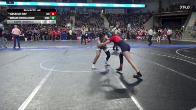 110 lbs Cons. Round 2 - Adleigh Ray, Eureka vs Rmani Hernandez, Dodge City Wrestling Academy