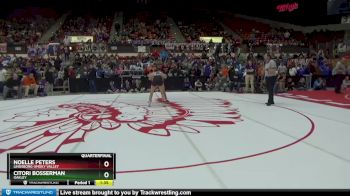 110 lbs Quarterfinal - Citori Bosserman, Oakley vs Noelle Peters, Lindsborg-Smoky Valley