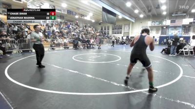 138 lbs Champ. Round 3 - Chase Swan, Huntington Beach vs Jonathan Madera, Chino