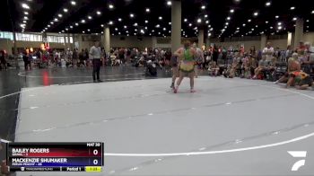 155 lbs Round 3 (6 Team) - Mackenzie Shumaker, Feelin Peachy vs Bailey Rogers, BRAWL