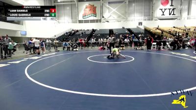 96 lbs Cons. Semi - Liam Daniels, Salamanca Youth Wrestling Club vs Louis Gabriele, Columbia Youth Wrestling Club