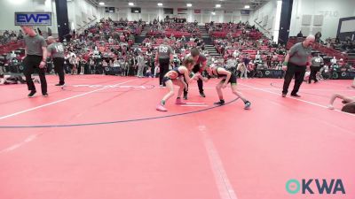 64 lbs Semifinal - Brantley Wisdom, Caney Valley Wrestling vs Aubrey Snyder, Team Tulsa Wrestling Club