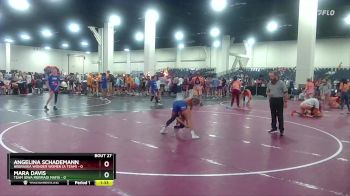 100 lbs Placement (16 Team) - Angelina Schademann, Nebraska Wonder Women (A Team) vs Mara Davis, Team Iowa Mermaid Mafia