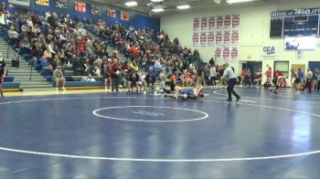 JV-18 lbs Round 1 - Edwatd Tonelli, Clear Creek-Amana vs Deacon Buck, Williamsburg