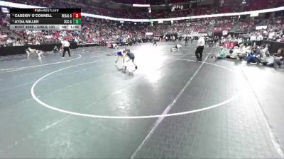 Girls 100 lbs Quarterfinal - Ayda Miller, Saint Croix Central-Girls vs Cassidy O`Connell, Regis/Altoona-Girls