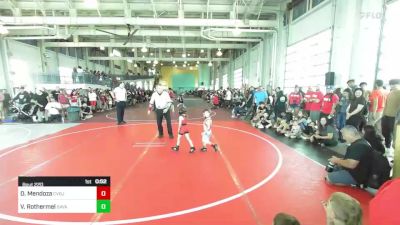 40 lbs Quarterfinal - Dakota Mendoza, Cvbjj vs Violet Rothermel, Savage House WC