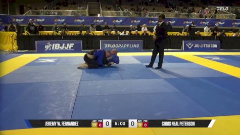 Chris Neal Peterson vs Jeremy W. Fernandez 2026 Pan Jiu Jitsu IBJJF Championship