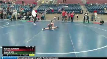 118 lbs Quarterfinal - Gage Smith, Agoge/Atlas Wrestling vs Karter Summers, Top Of Utah