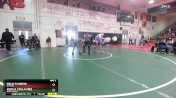 95 lbs Cons. Round 3 - Kelsi Fuentes, El Toro vs Keisha Collantes, Otay Ranch