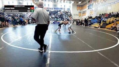 126 lbs Semifinals (8 Team) - Landon Quiroga, Merritt Island vs Ethan Tran, Mater Lakes Academy